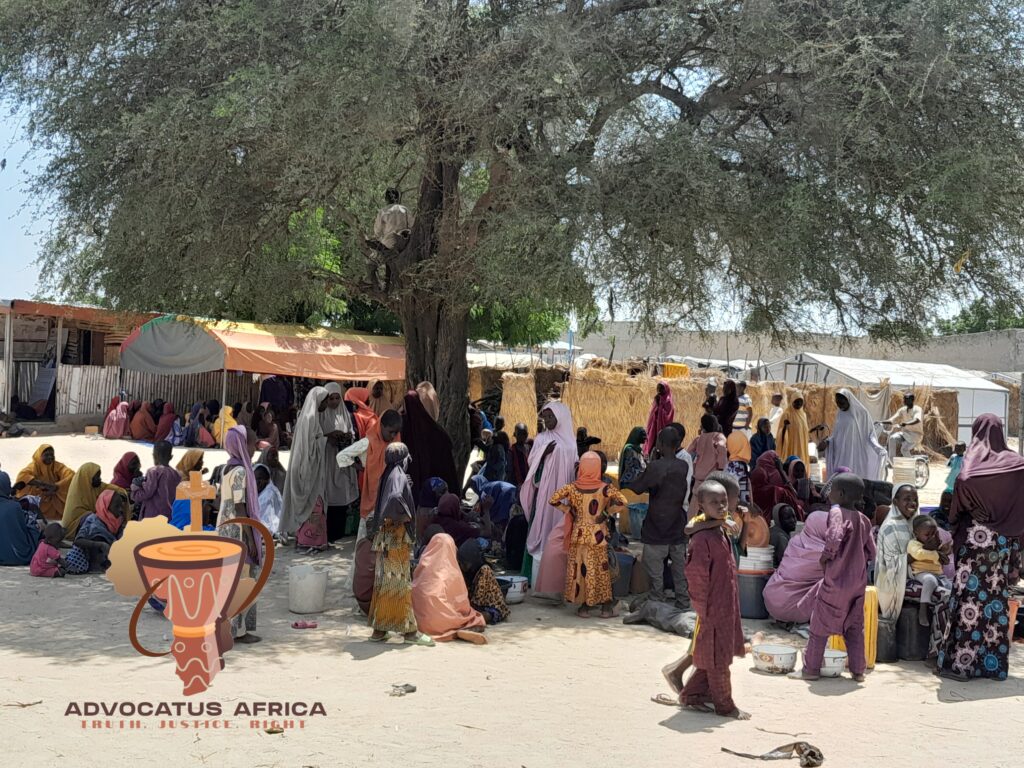 Internally Displaced Persons (IDPs) in one of the camps in Maiduguri, Borno State, Nigeria, dislodged from their communities by Boko Haram 